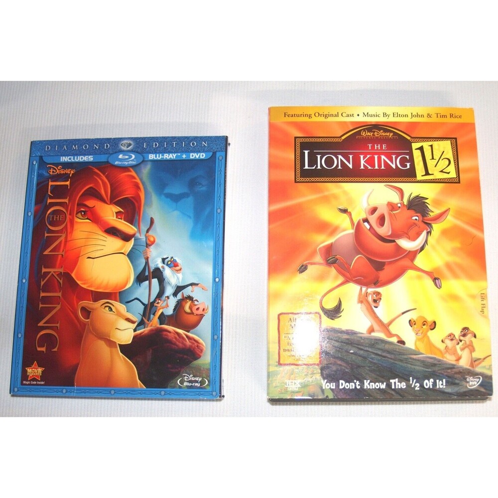 The Lion King (Blu-ray & DVD Diamond Edition) Also Bonus Lion King 1 1/2 DVD